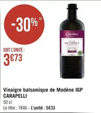Carapelli vinaigre balsamique de modène igp