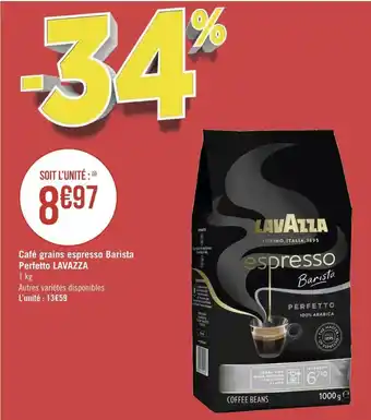 Géant Casino Lavazza café grains espresso barista perfetto offre