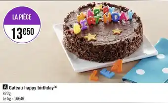 Géant Casino Gateau happy birthday offre