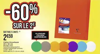 Géant Casino Cahier koverbook 24 x 32 cm offre