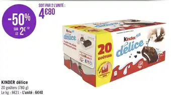 Géant Casino Kinder kinder délice offre