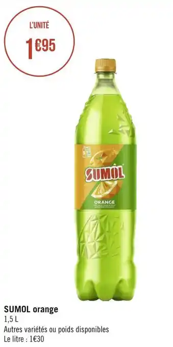 Géant Casino Sumol sumol orange offre