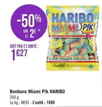 Géant Casino Haribo bonbons miami p!k offre