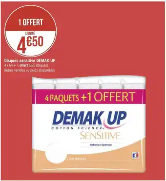 Géant Casino Demak up disques sensitive offre