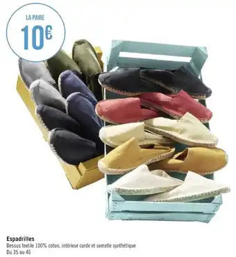 Géant Casino Espadrilles offre