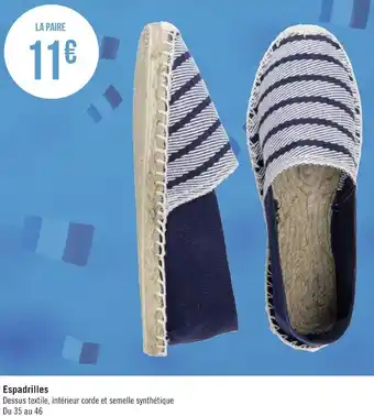 Géant Casino Espadrilles offre