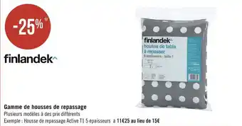 Finlandek gamme de housses de repassage