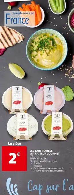 Auchan Le traiteur gourmet les tartinables offre