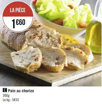 Géant Casino Pain au chorizo offre