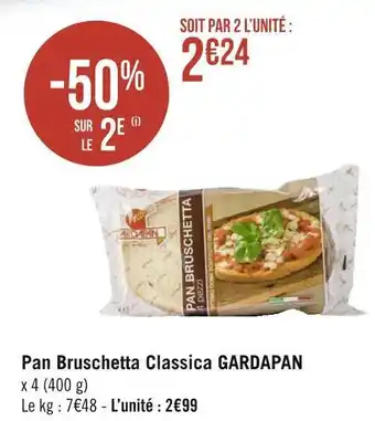 Géant Casino Gardapan pan bruschetta classica offre