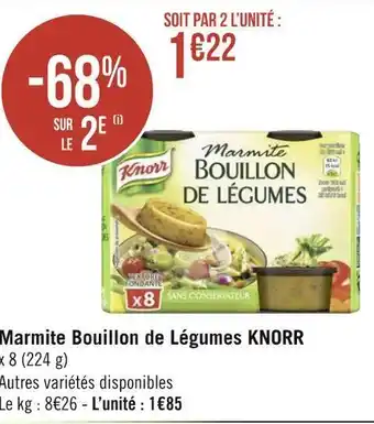 Knorr marmite bouillon de légumes