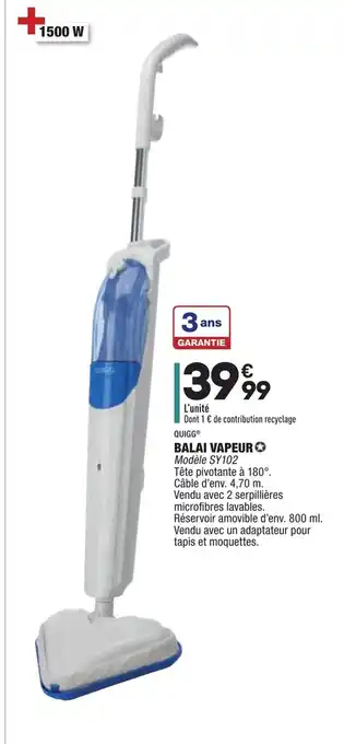 ALDI Balai Vapeur offre