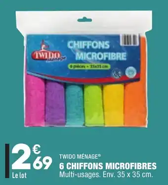ALDI 6 Chiffons Microfibres offre