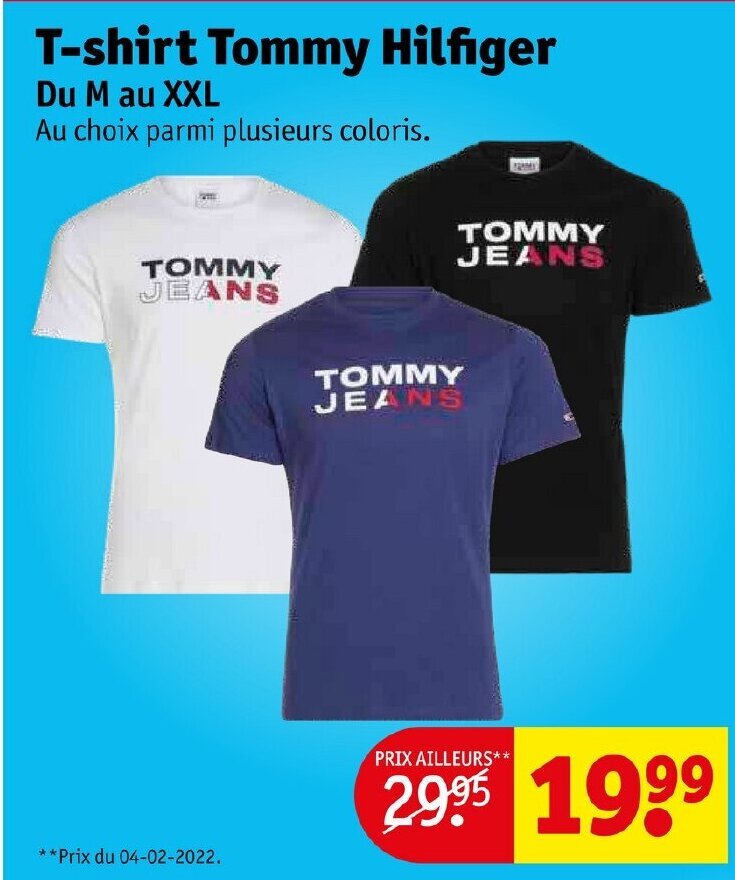 Promo TShirt Tommy Hilfiger chez Kruidvat