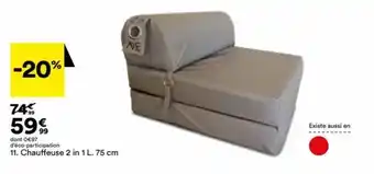 BUT Chauffeuse 2 in 1 L.75cm offre
