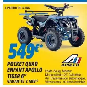 E.Leclerc L'Auto Pocket Quad Enfant Apollo offre