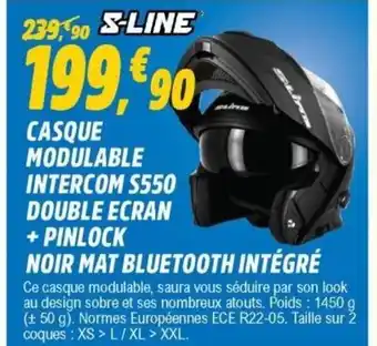 E.Leclerc L'Auto Casque Modulable Intercom S550 offre