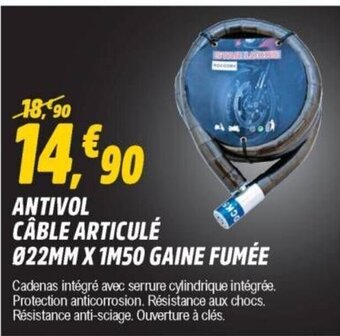 E.Leclerc L'Auto Antivol Câble Articulé offre