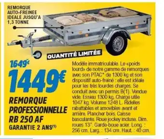 E.Leclerc L'Auto Remorque Professionnelle offre