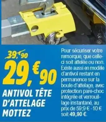 E.Leclerc L'Auto Antivol Tête offre