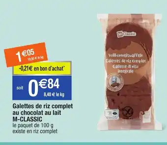 Migros Galettes de Riz Complet offre