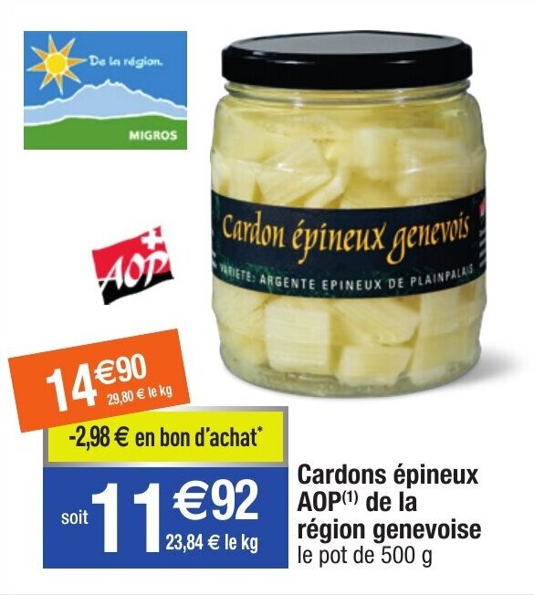 Promo Cardons épineux chez Migros