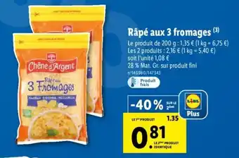 Lidl Ràpé Aux 3 Fromages offre