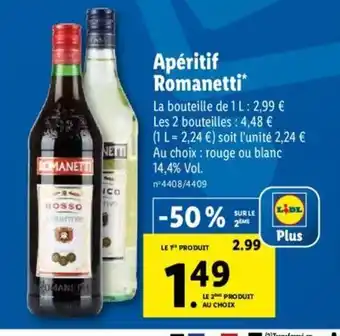 Lidl Apéritif Romanetti offre