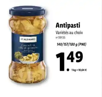 Lidl Antipasti offre