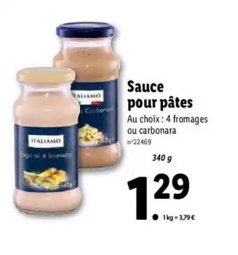 Lidl Sauce Pour Pates offre