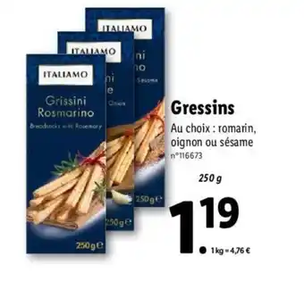 Lidl Gressins offre