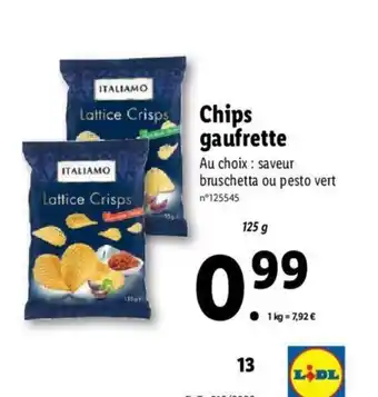 Lidl Chips Gaufrette offre