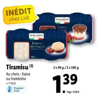 Lidl Tiramisu offre