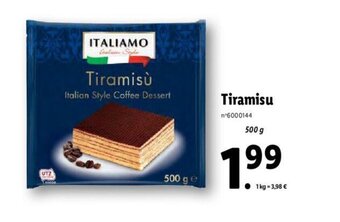 Lidl Tiramisu offre
