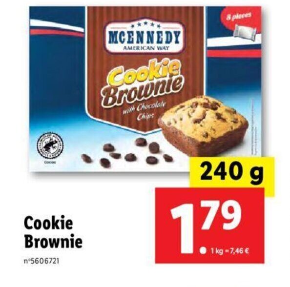 Promo Cookie Brownie chez Lidl