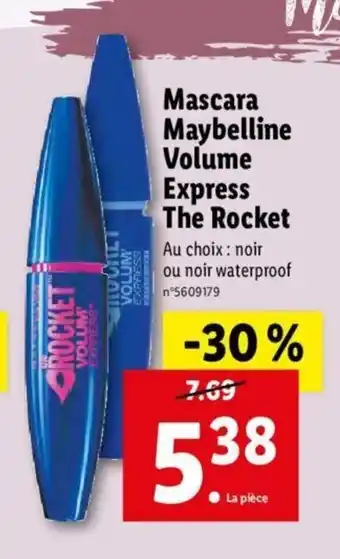Lidl Mascara Maybelline Volume Exress The Rocket offre