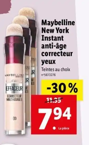 Lidl Maybelline New York Instant Anti -Age Correcteur Yeux offre