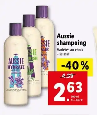Lidl Aussie Shampoing offre