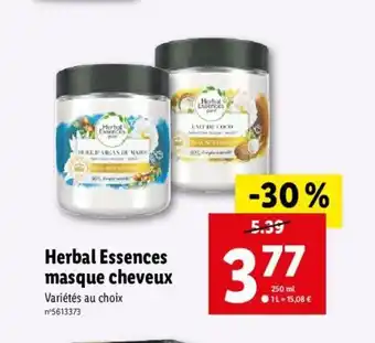 Lidl Herbal Essences Masque Cheveux offre