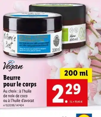 Lidl Beurre Pour Le Corps offre