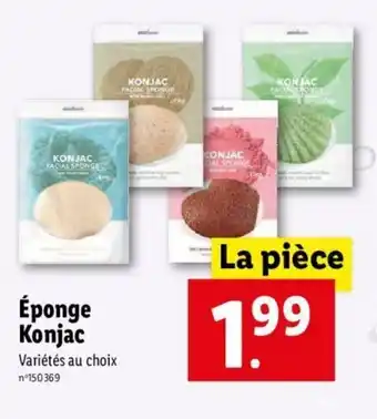 Lidl éponge Konjac offre