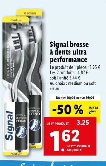 Lidl Signal Brosse A Dents Ultra Performance offre