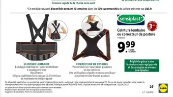 Ceinture Lombaire Ou Correcteur De Posture