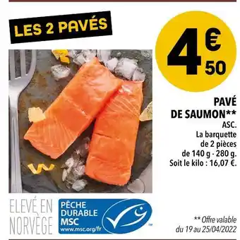 Supeco Pavé de saumon offre