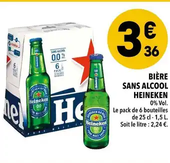 Supeco Heineken bière sans alcool offre