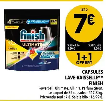 Supeco Finish capsules lave-vaisselle offre