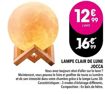 Jocca lampe clair de lune