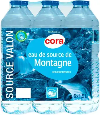Match Cora eau de source de montagne valon offre