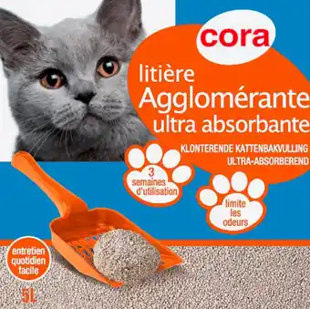 Match Cora litière agglomérante offre