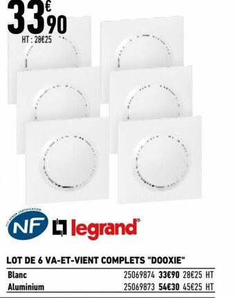 Lot de 6 va-et-vient complets "dooxie"